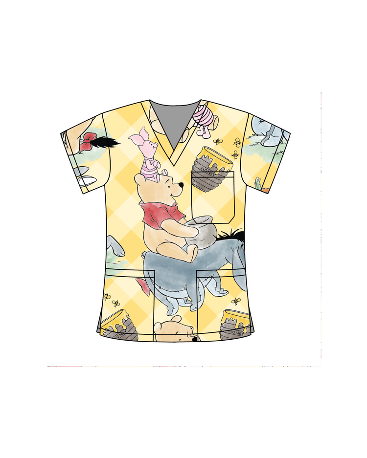 100 Acre Woods 2.0 Scrub Top