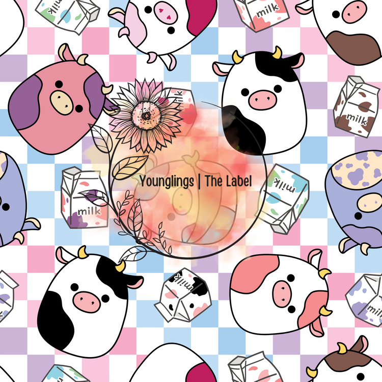 Squish Moos Scrub Top