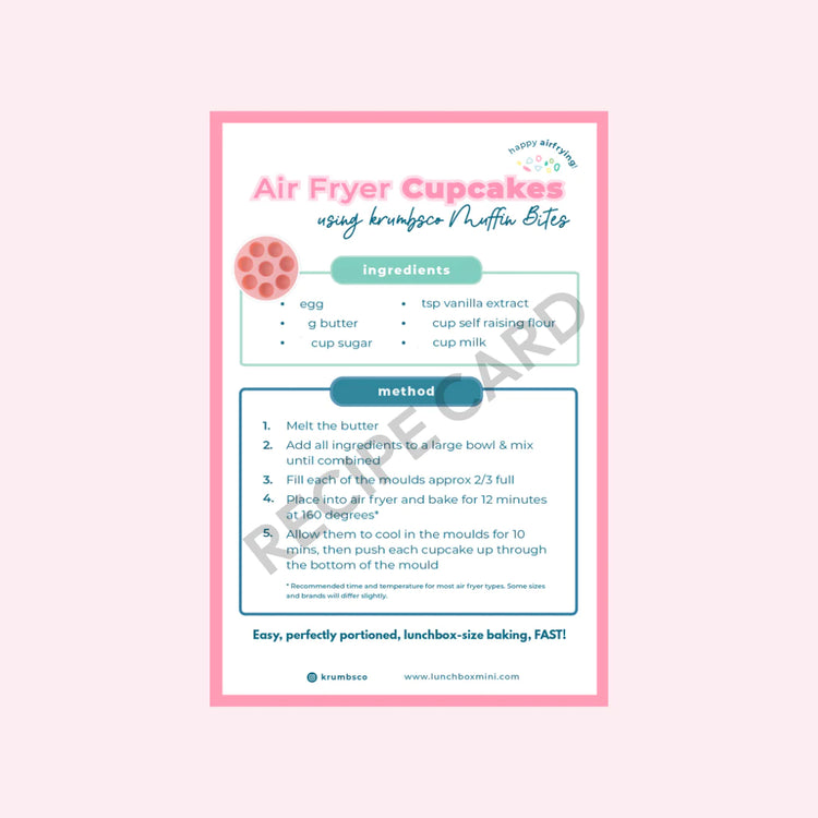 Krumbsco Lunchbox Bites Recipes & Cheat Sheet Magnets