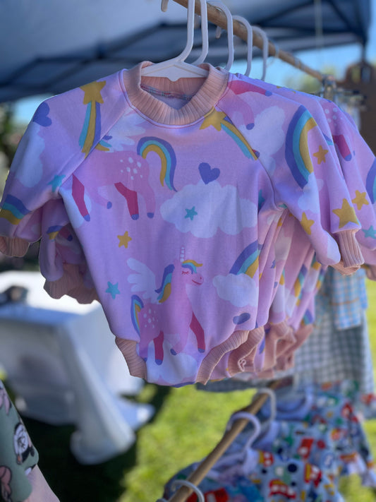 Unicorns Sweater Romper