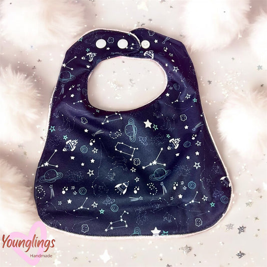 Monochrome in space Feeding Bib